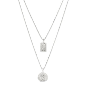Pilgrim Valkyria Silver Necklace 2-in-1